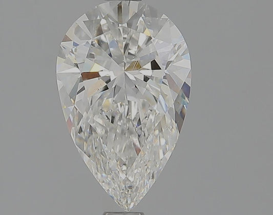 1.50 Carat F SI1 Pear Diamond - SCHAC- Diamond Cellar