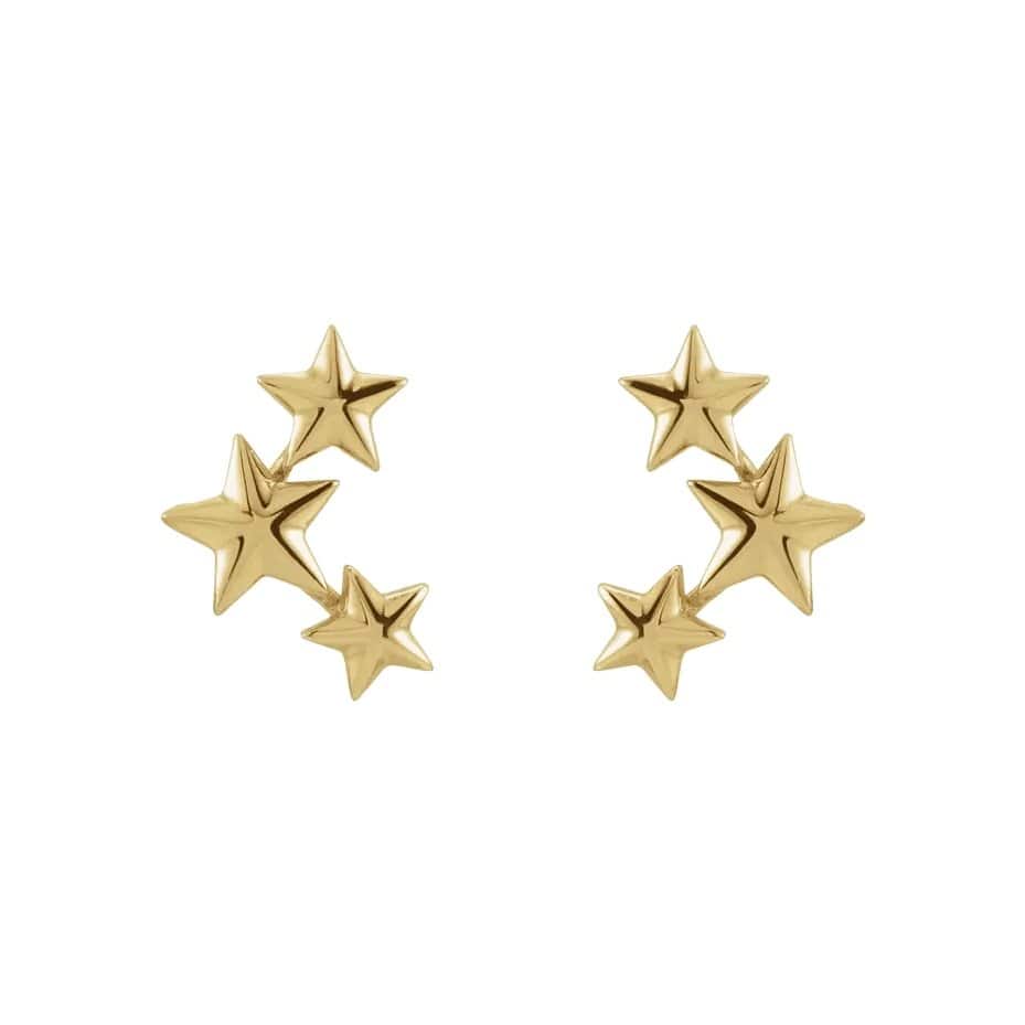 3-Star Climber Earrings - Diamond Cellar- Diamond Cellar