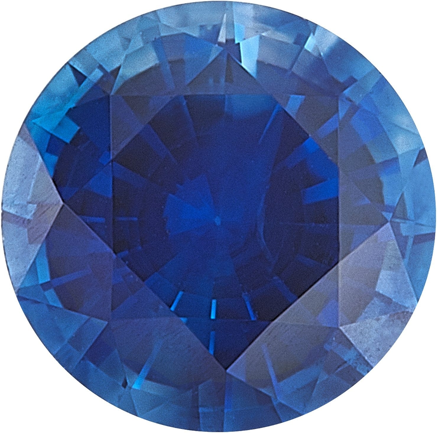 5 mm Round Diamond-cut AAA Blue Sapphire - STULLER- Diamond Cellar