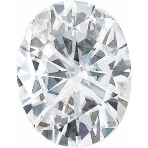 8x6 mm GH Oval Faceted Stuller Created Moissanite™ - STULLER- Diamond Cellar