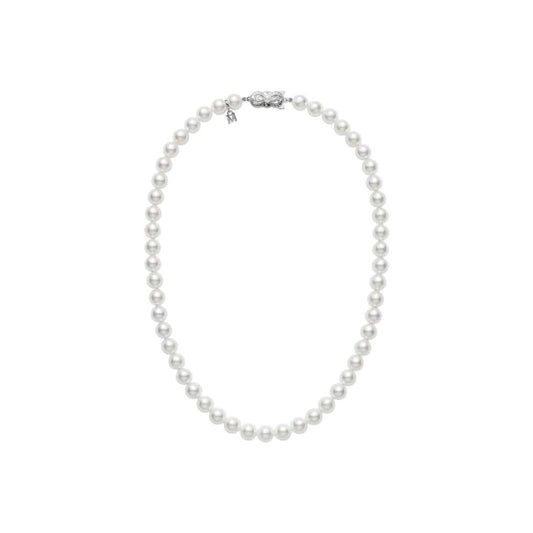 Akoya Cultured Pearl Everyday Essentials Princess Necklace (7-6.5mm A) - Mikimoto- Diamond Cellar