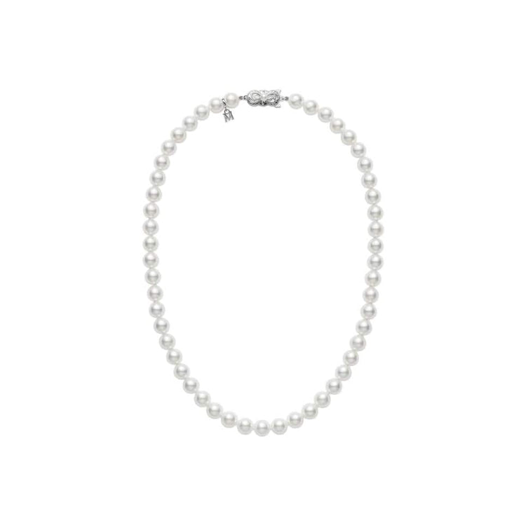 Akoya Cultured Pearl Everyday Essentials Princess Necklace (7-6.5mm A) - Mikimoto- Diamond Cellar
