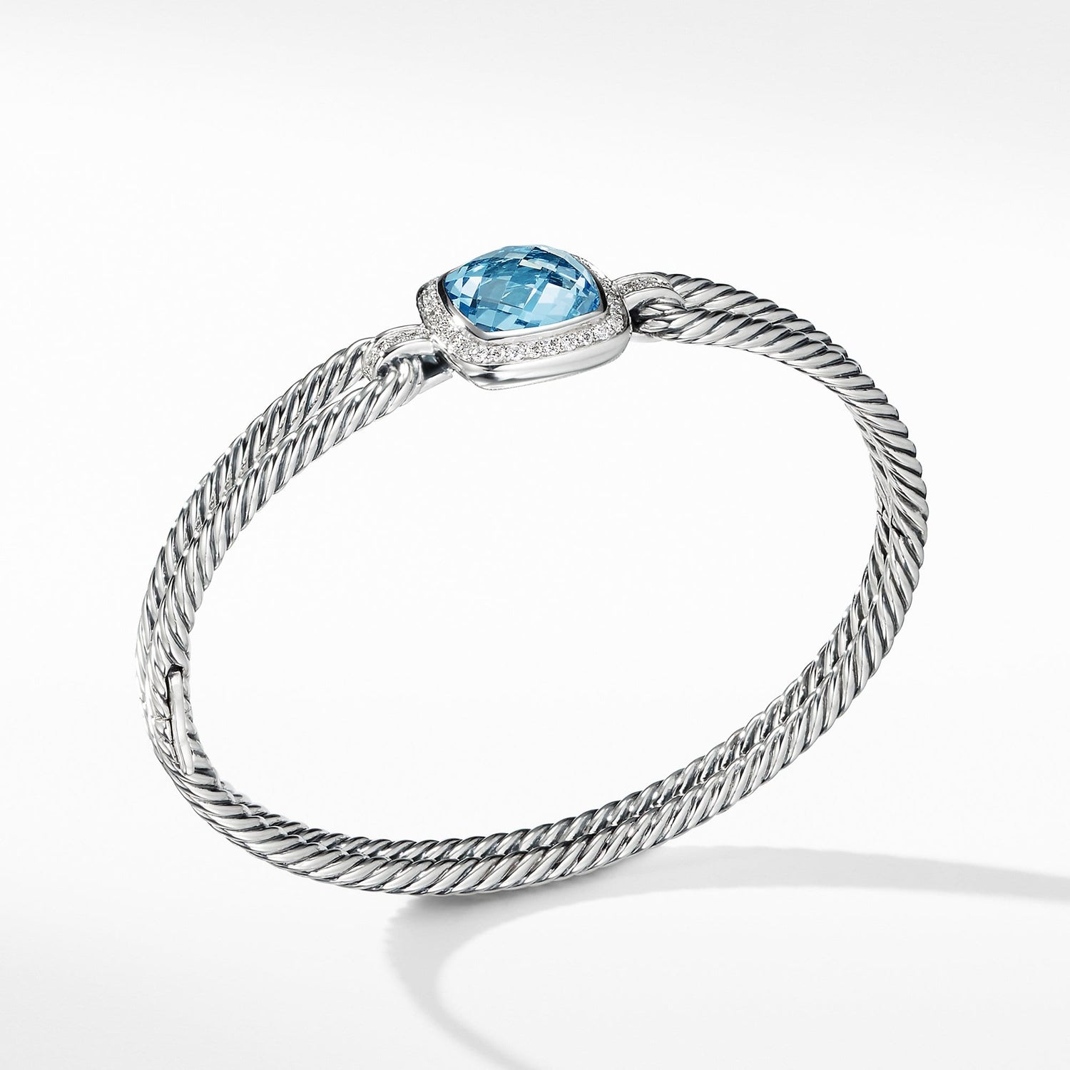 Albion Bracelet with Blue Topaz and Diamonds - David Yurman- Diamond Cellar
