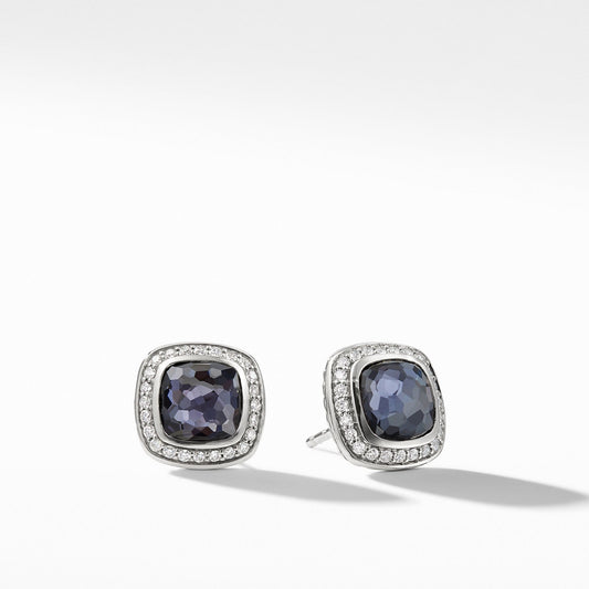 Albion Earrings with Black Orchid and Diamonds - David Yurman- Diamond Cellar