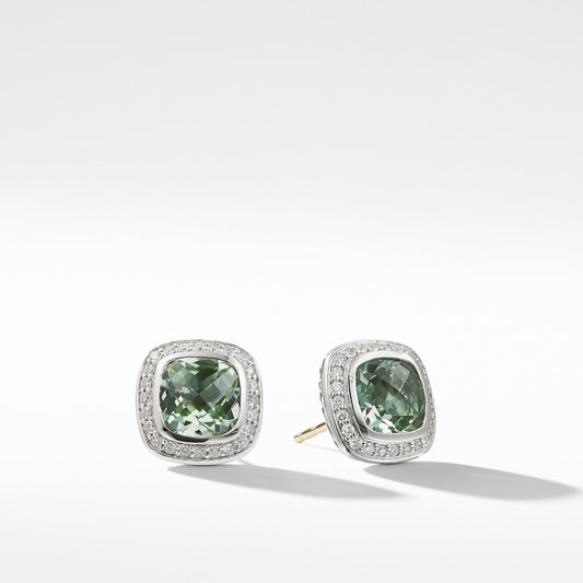 Albion Earrings with Prasiolite and Diamonds - David Yurman- Diamond Cellar