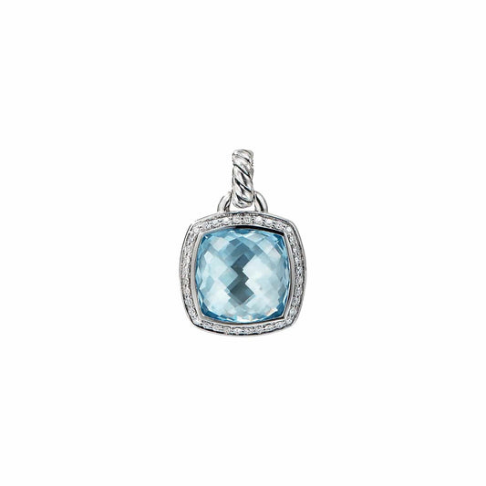 Albion Enhancer with Blue Topaz and Diamonds - David Yurman- Diamond Cellar