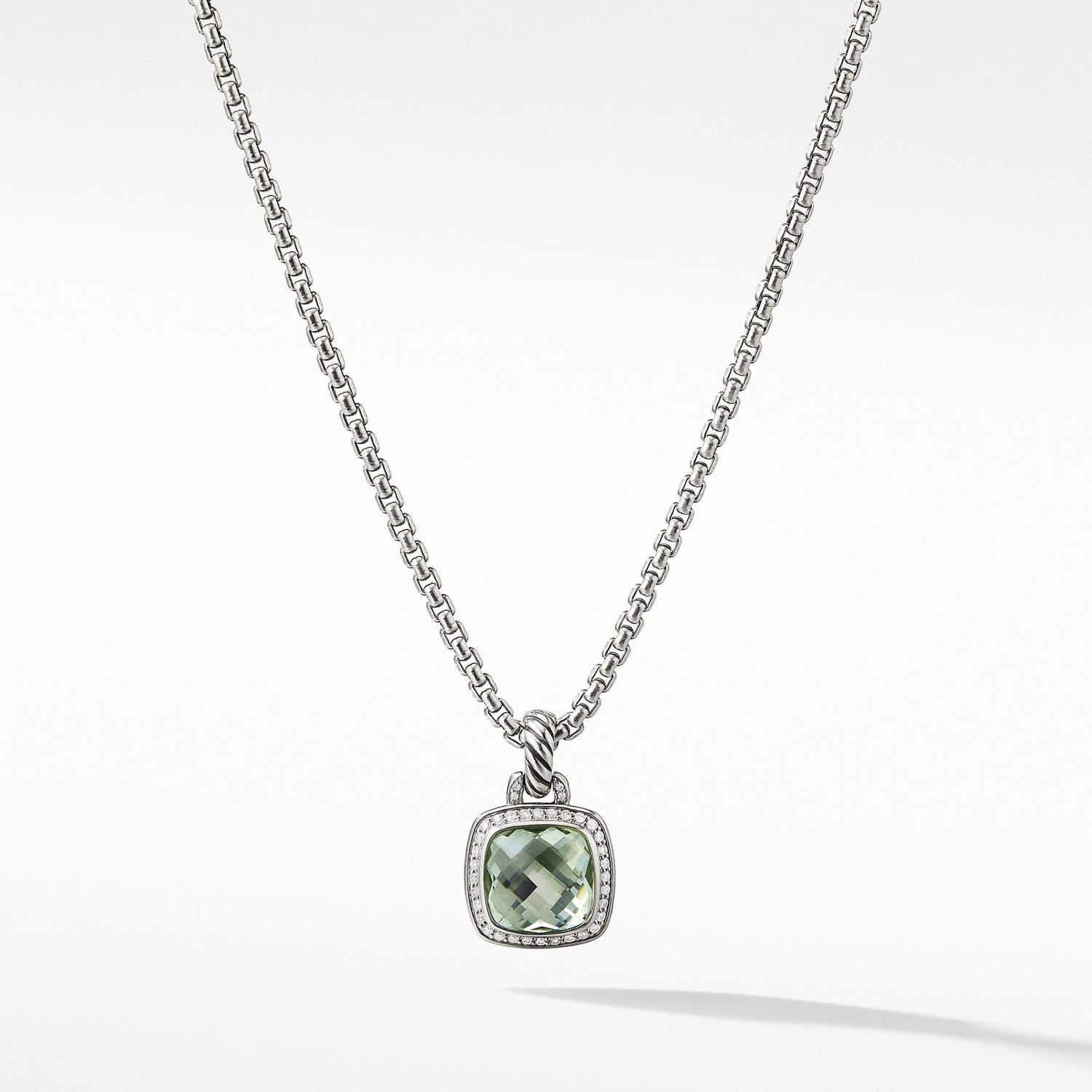 Albion Pendant with Prasiolite and Diamonds - David Yurman- Diamond Cellar