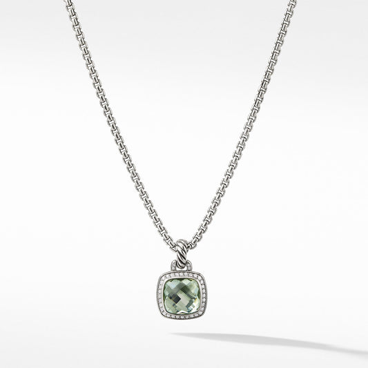 Albion Pendant with Prasiolite and Diamonds - David Yurman- Diamond Cellar