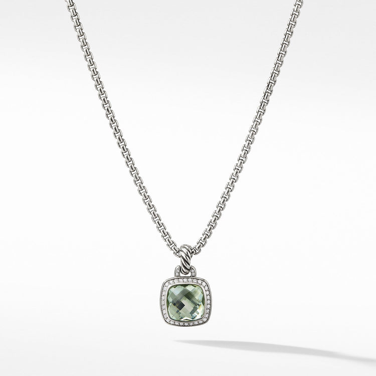 Albion Pendant with Prasiolite and Diamonds - David Yurman- Diamond Cellar