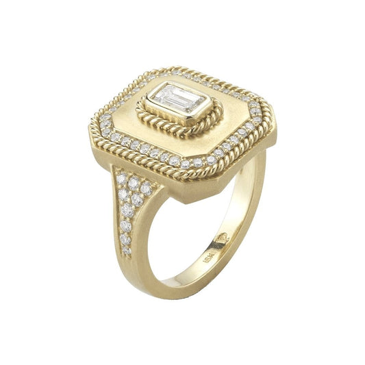 Amulet Ring with Diamonds - Penny Preville- Diamond Cellar