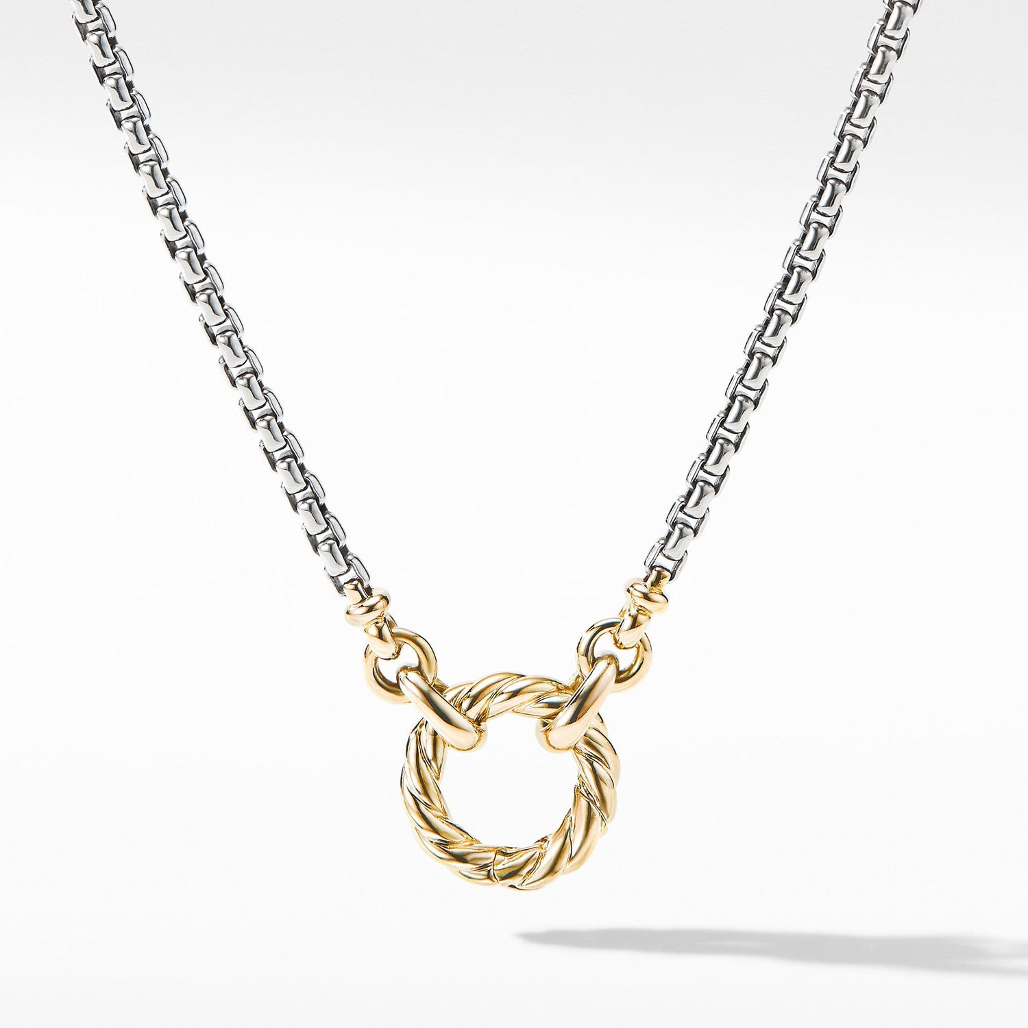 Amulet Vehicle Box Chain Necklace with 18K Yellow Gold - David Yurman- Diamond Cellar