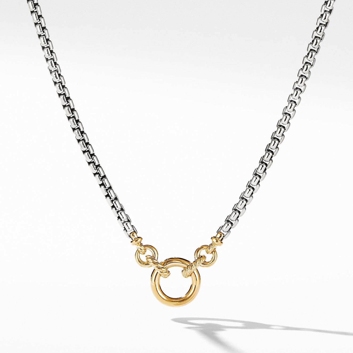 Amulet Vehicle Box Chain Necklace with 18K Yellow Gold - David Yurman- Diamond Cellar
