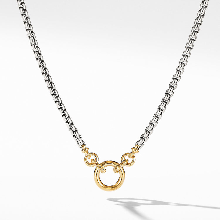 Amulet Vehicle Box Chain Necklace with 18K Yellow Gold - David Yurman- Diamond Cellar