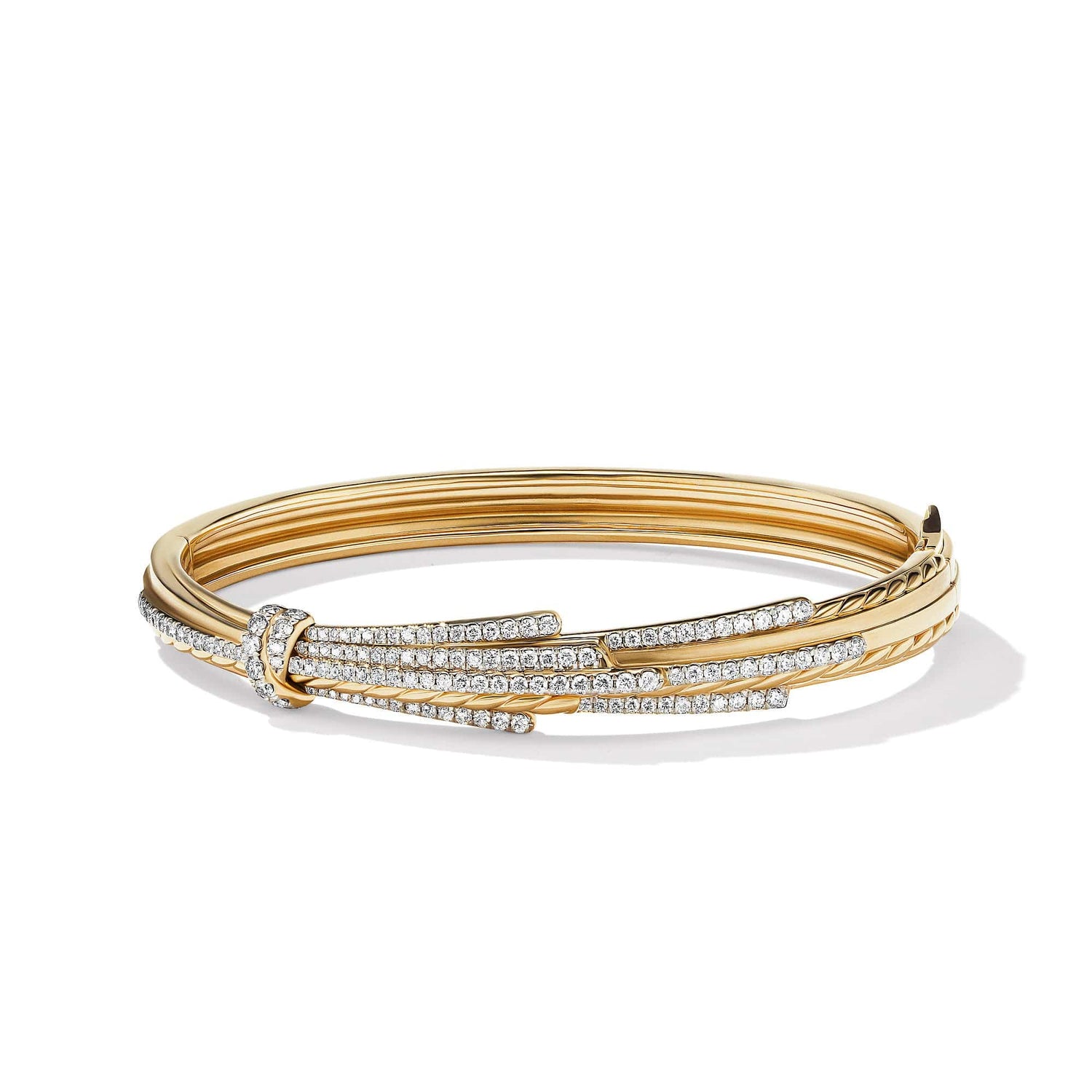 Angelika Bracelet in 18K Yellow Gold with Pave Diamonds - David Yurman- Diamond Cellar