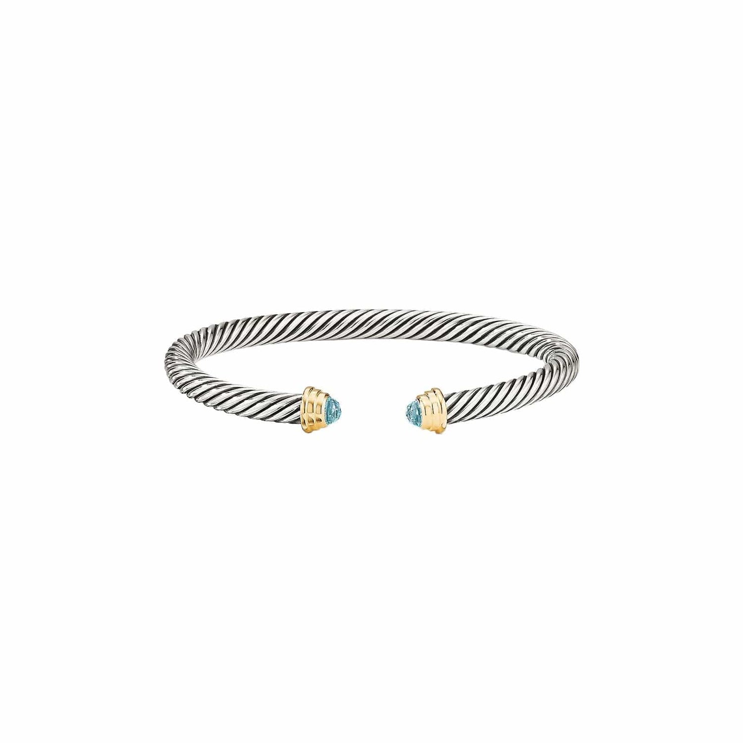 Aquamarine Cable Kids Cuff - David Yurman- Diamond Cellar