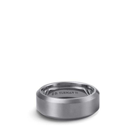 Beveled Band in Grey Titanium - David Yurman- Diamond Cellar
