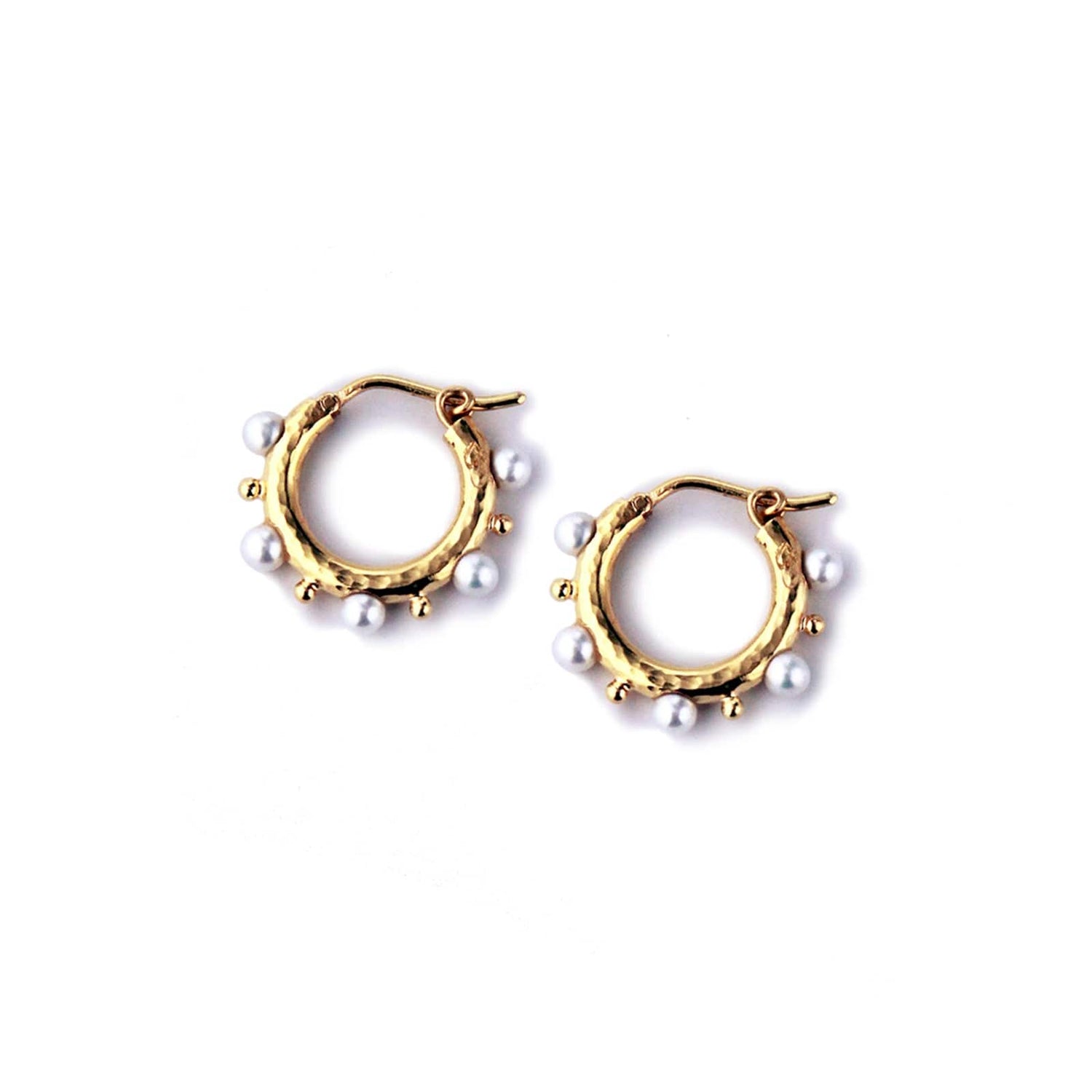 'Big Baby' Pearl Hoop Earrings - Elizabeth Locke Jewels- Diamond Cellar