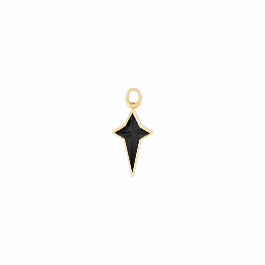 Black Ceramic Inlay New Cross Single Earring Charm - Stephen Webster- Diamond Cellar