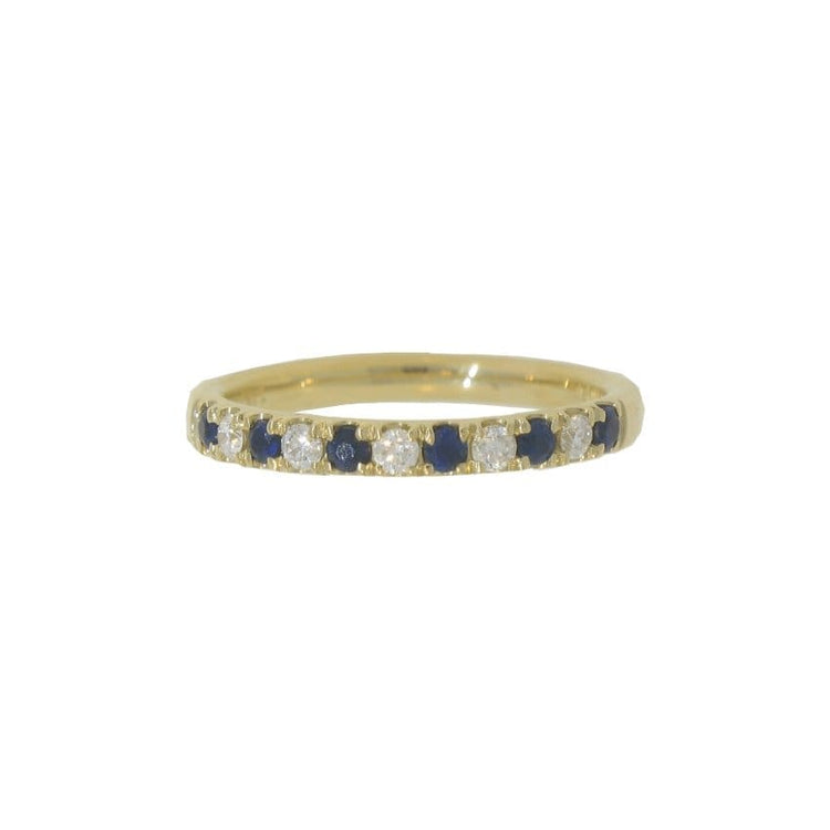 Blue Sapphire and Diamond Band - Forevermark- Diamond Cellar