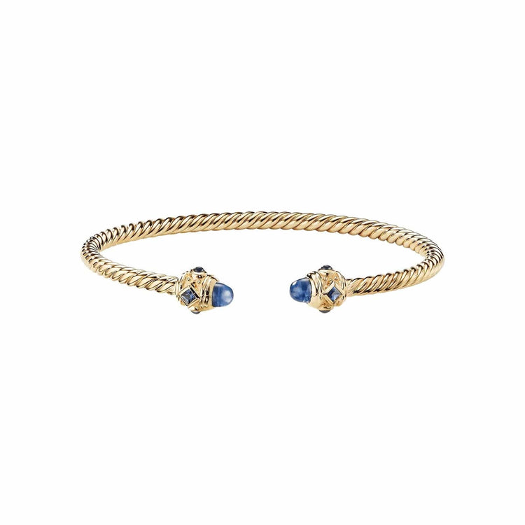 Blue Sapphire Renaissance Cuff Bracelet - David Yurman- Diamond Cellar