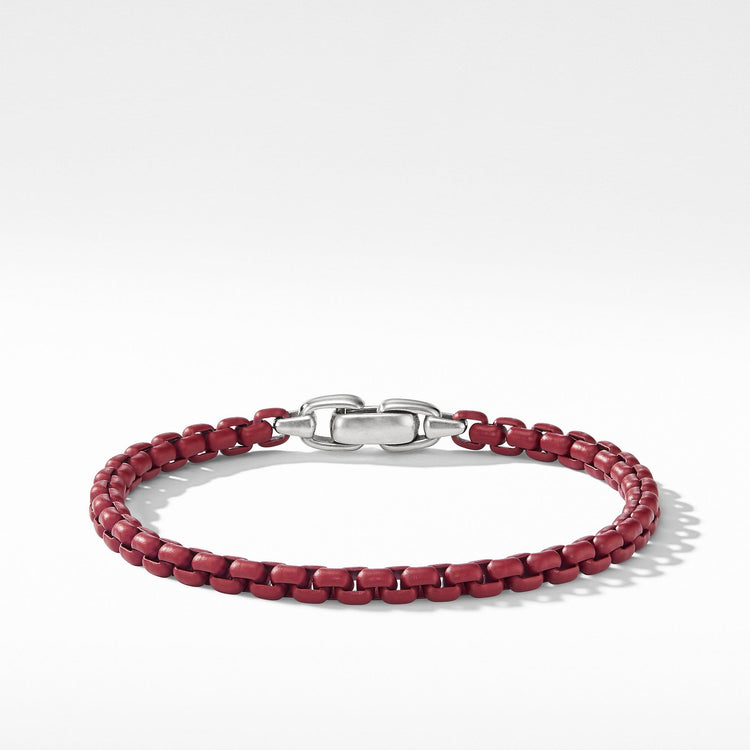 Box Chain Bracelet in Burgundy - David Yurman- Diamond Cellar