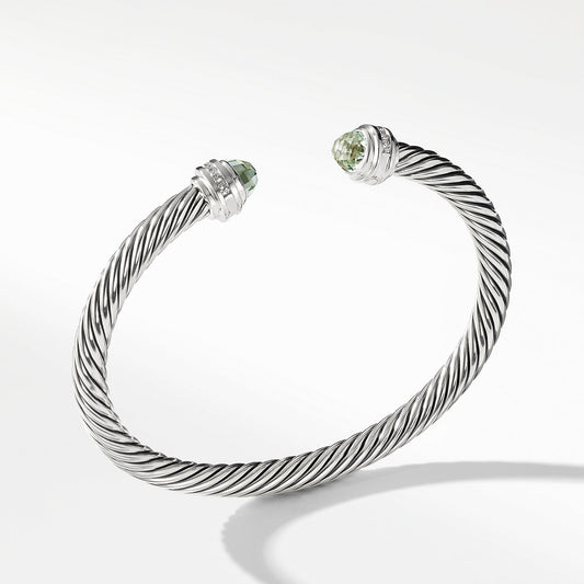Bracelet with Prasiolite and Diamonds - David Yurman- Diamond Cellar