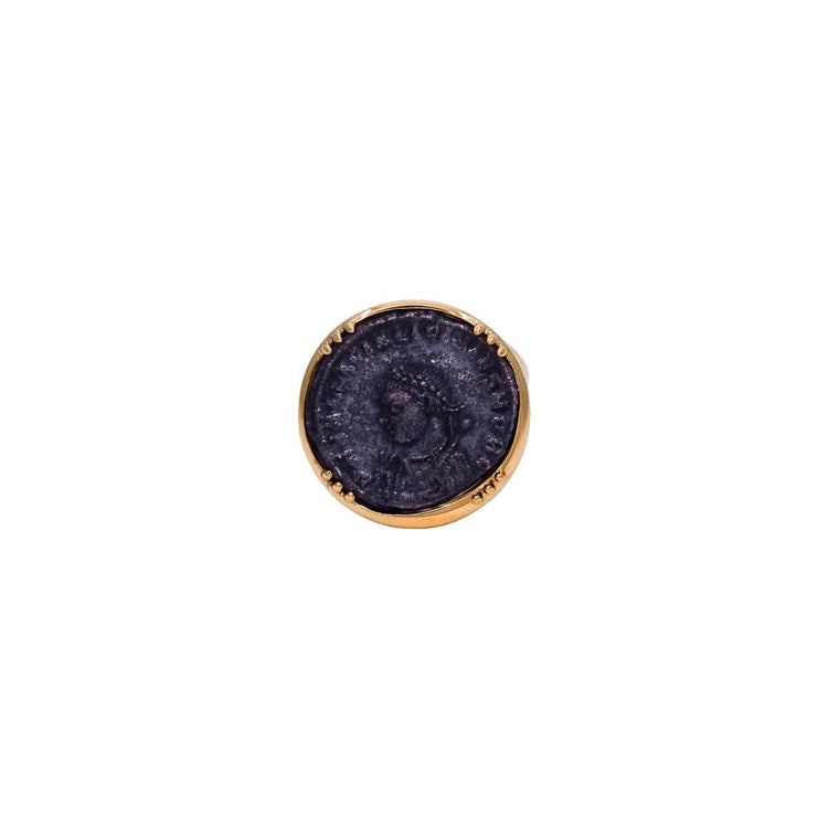 Bronze Roman Coin Ring - Michael Bondanza- Diamond Cellar