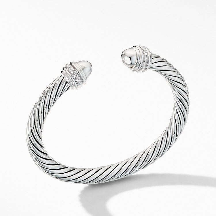Cable Bracelet with Diamonds - David Yurman- Diamond Cellar