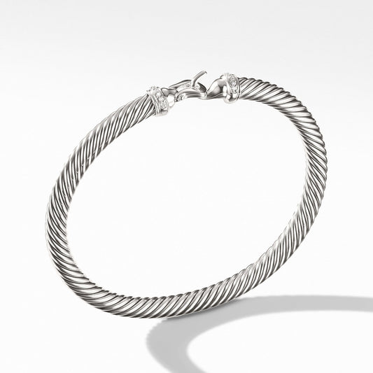 Cable Buckle Bracelet with Diamonds - David Yurman- Diamond Cellar