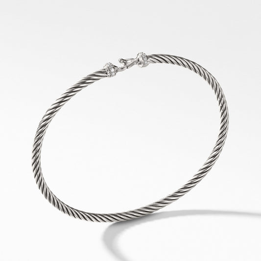 Cable Buckle Bracelet with Diamonds - David Yurman- Diamond Cellar