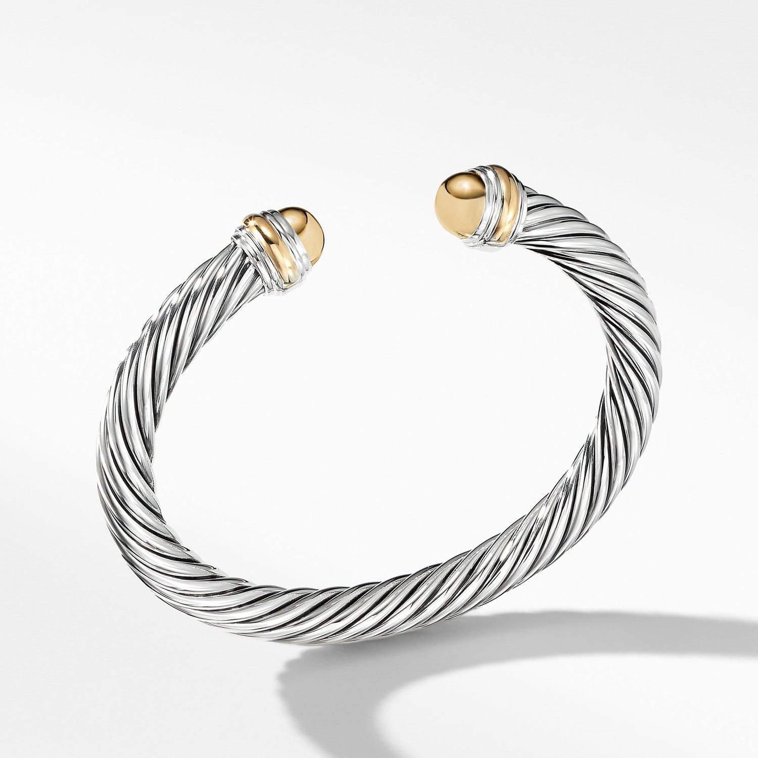 Cable Classic Bracelet with 14K Gold - David Yurman- Diamond Cellar