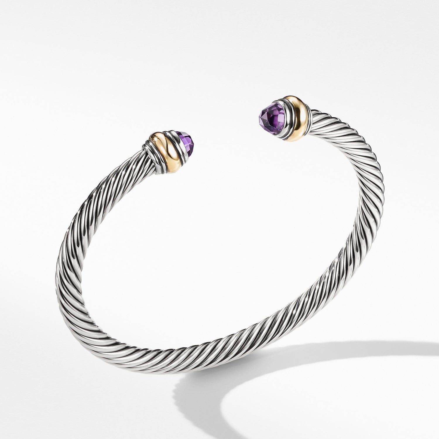Cable Classic Bracelet with Amethyst and Gold - David Yurman- Diamond Cellar