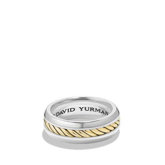 Cable Classic Ring with 18K Gold - David Yurman- Diamond Cellar