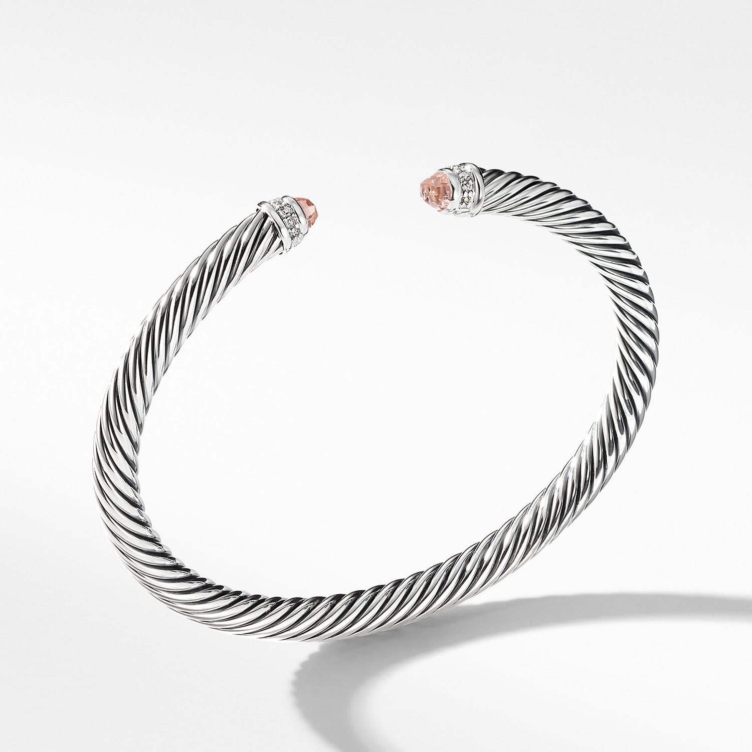 Cable Classics Bracelet with Morganite and Diamonds - David Yurman- Diamond Cellar