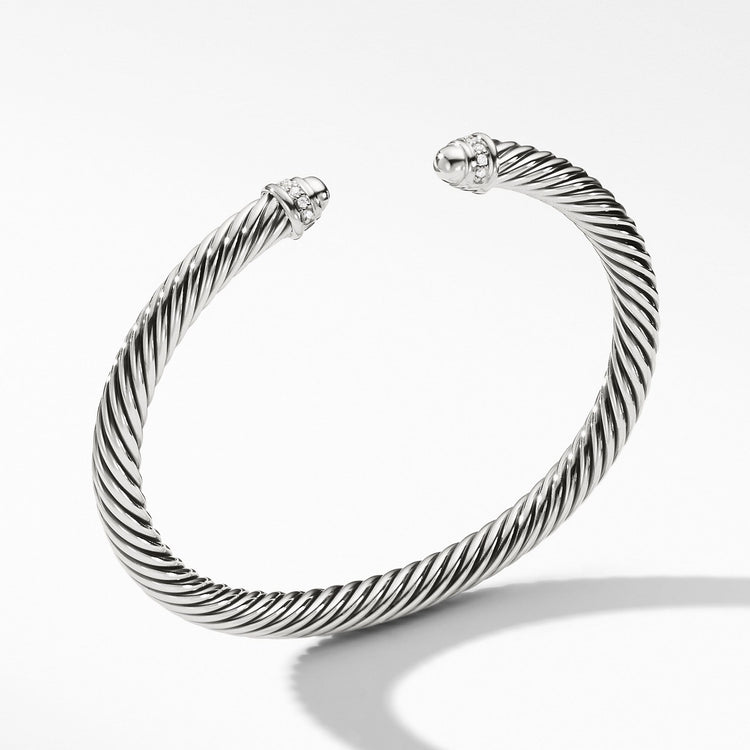 Cable Classics Collection Bracelet with Diamonds - David Yurman- Diamond Cellar