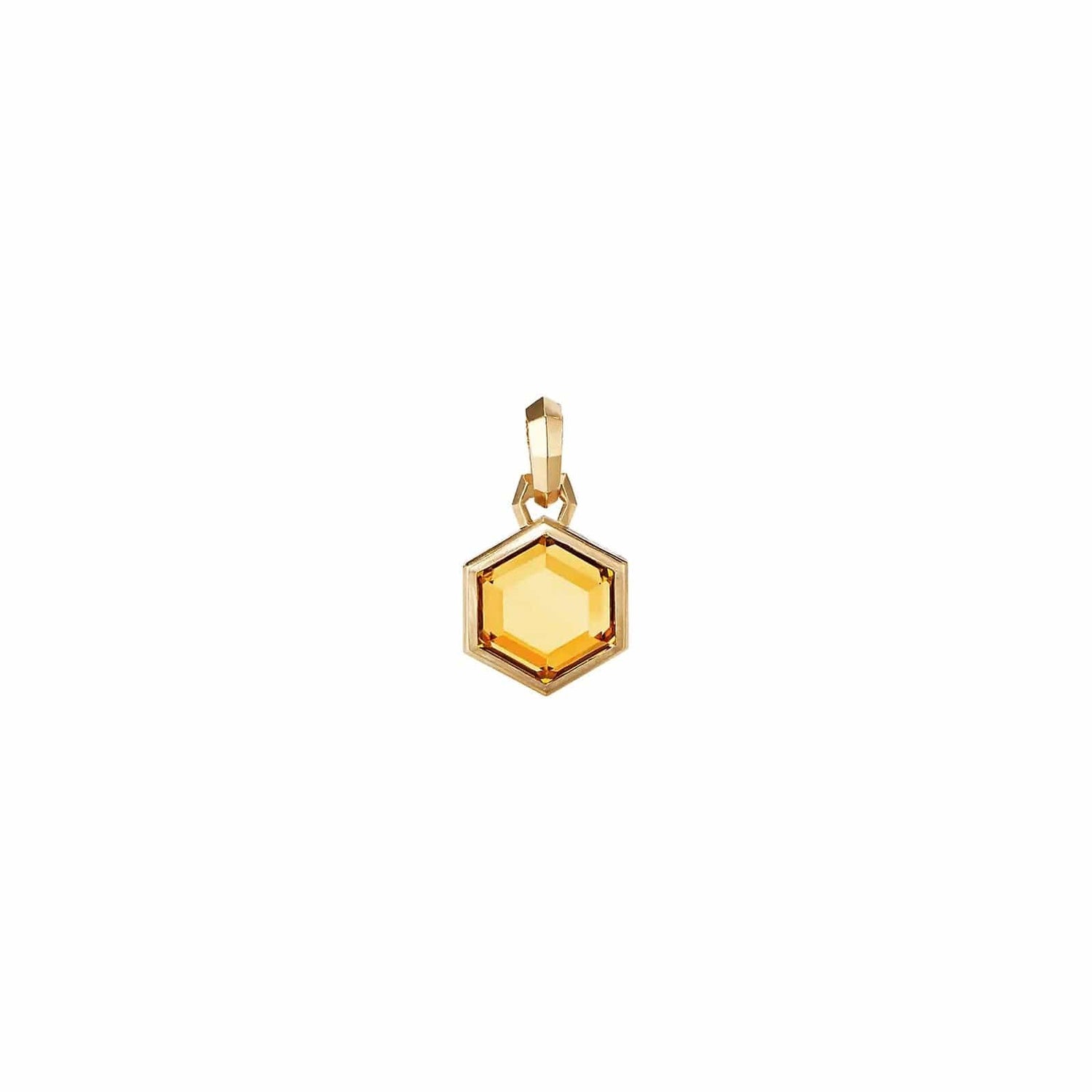 Cable Collectables Citrine Hexagon Cut Amulet - David Yurman- Diamond Cellar