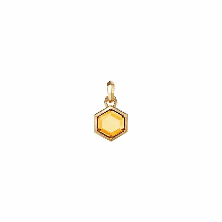 Cable Collectables Citrine Hexagon Cut Amulet - David Yurman- Diamond Cellar