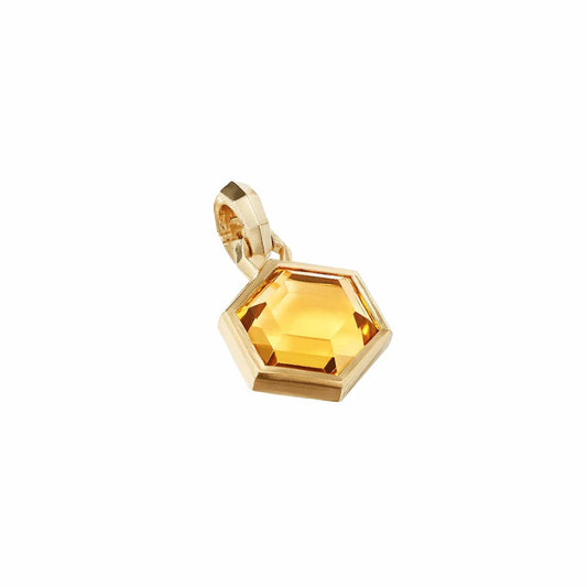 Cable Collectables Citrine Hexagon Cut Amulet - David Yurman- Diamond Cellar