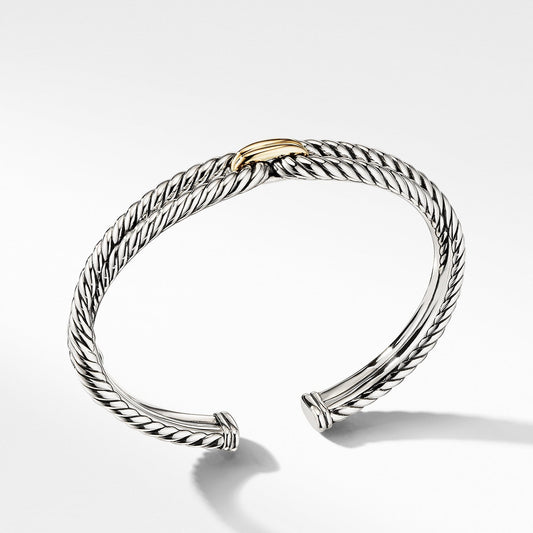 Cable Loop Bracelet with 18K Gold - David Yurman- Diamond Cellar