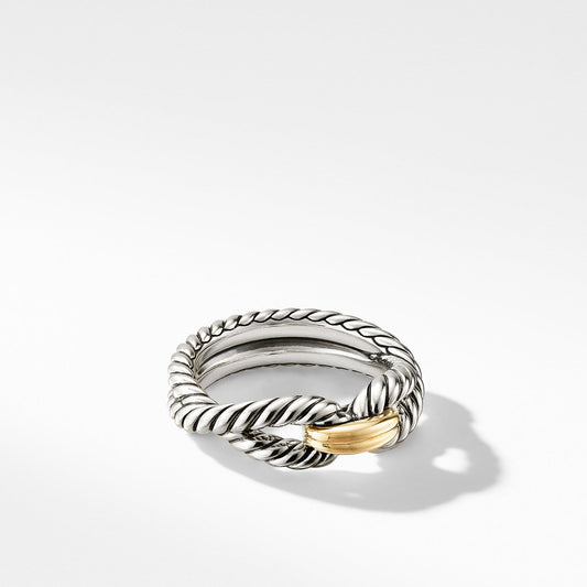 Cable Loop Ring with 18K Gold - David Yurman- Diamond Cellar