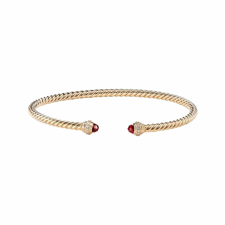 Cable Spira Color Bracelet in Garnet - David Yurman- Diamond Cellar