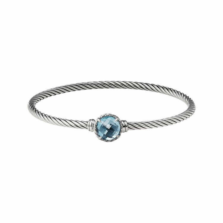 Châtelaine Bangle in Blue Topaz - David Yurman- Diamond Cellar