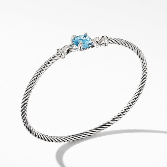 Chatelaine Bracelet with Blue Topaz and Diamonds - David Yurman- Diamond Cellar