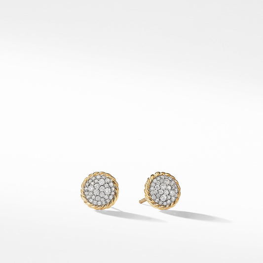 Chatelaine Earrings with Diamonds in Gold - David Yurman- Diamond Cellar