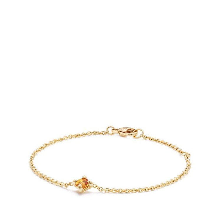 Chatelaine Kids Bracelet in 18K Gold with Citrine, 4mm - David Yurman- Diamond Cellar