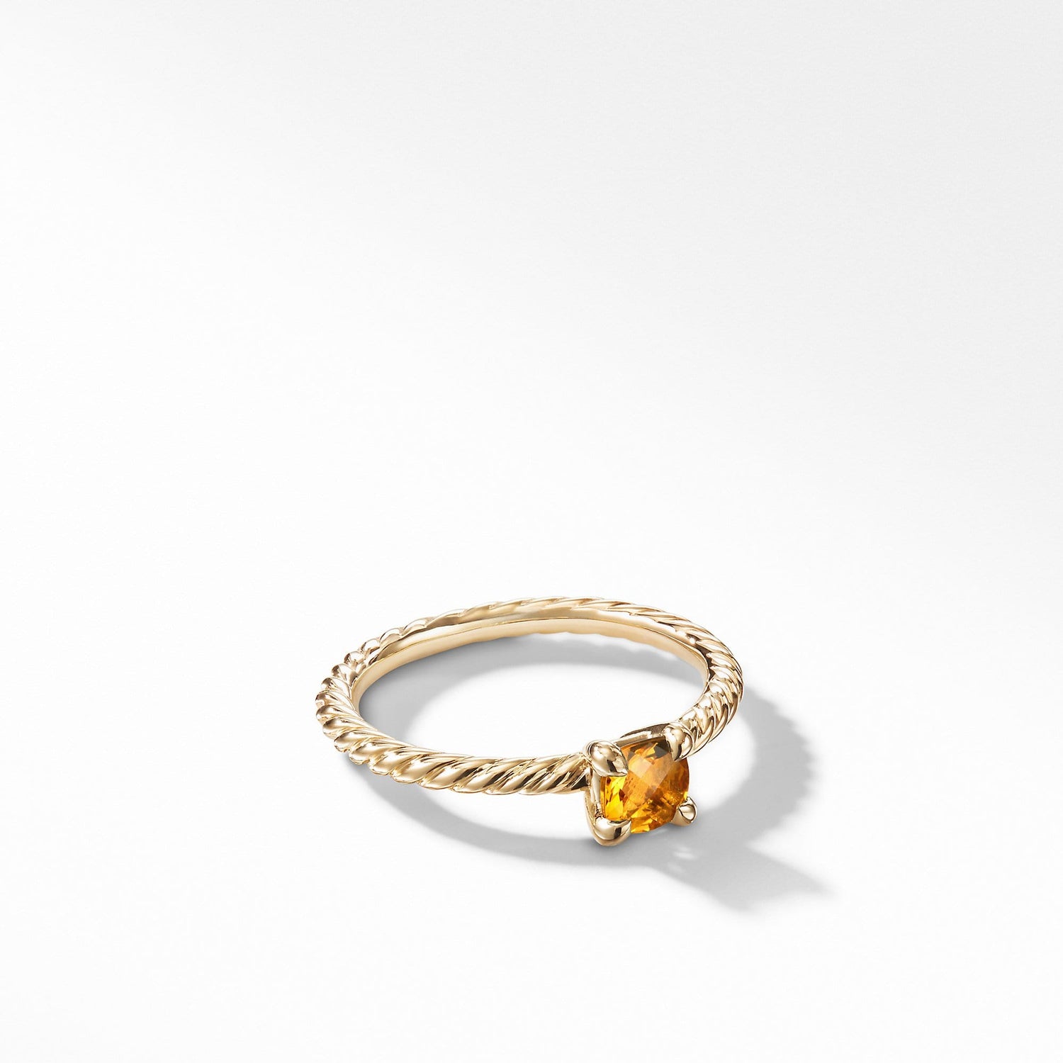 Chatelaine Kids Ring with Citrine in 18K Gold, 4mm - David Yurman- Diamond Cellar