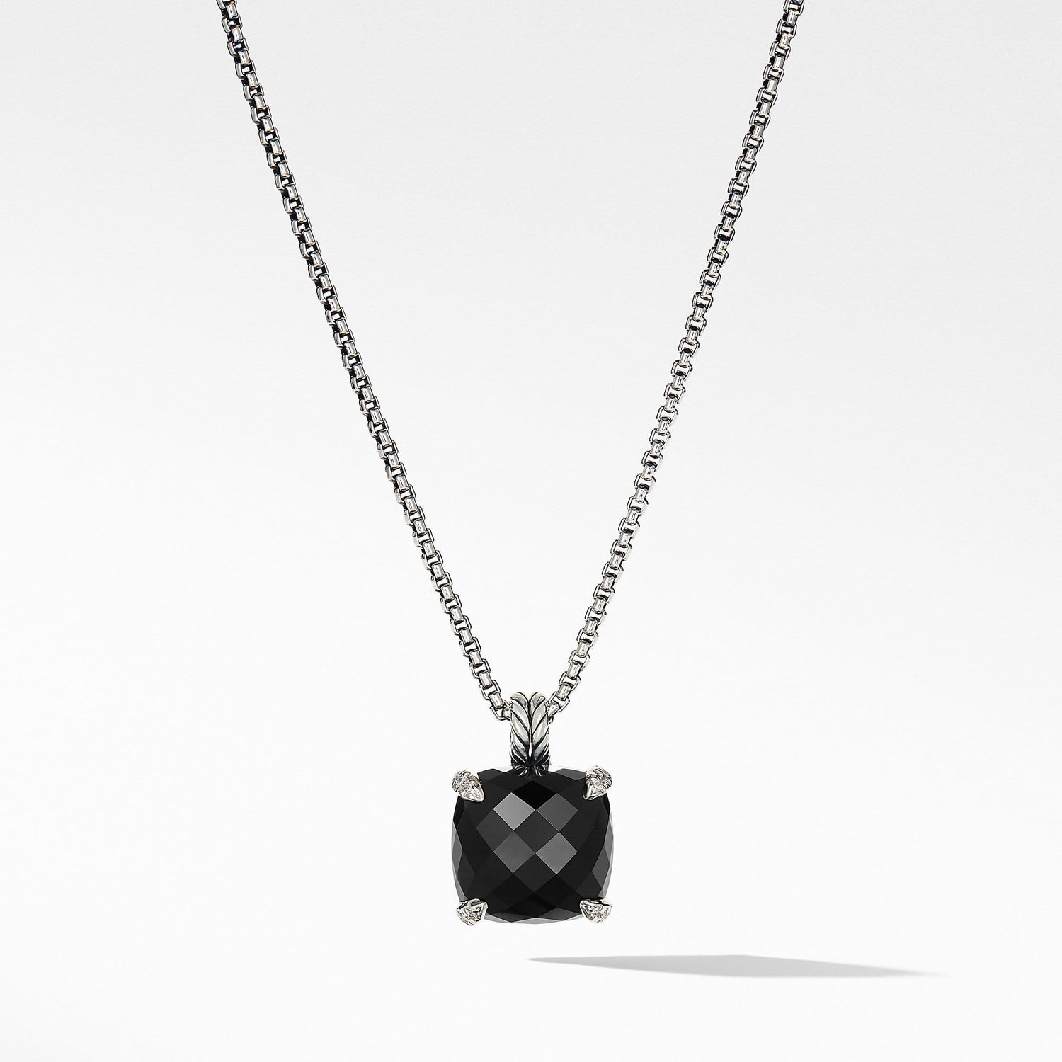 Chatelaine Pendant Necklace with Black Onyx and Diamonds - David Yurman- Diamond Cellar
