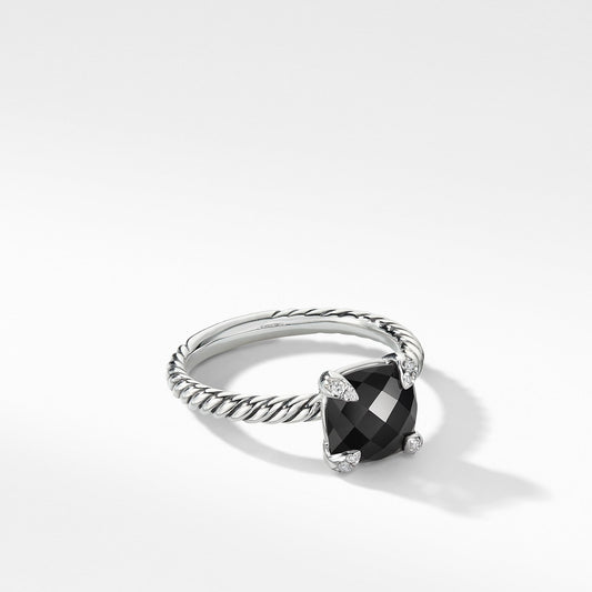 Chatelaine Ring with Black Onyx and Diamonds - David Yurman- Diamond Cellar