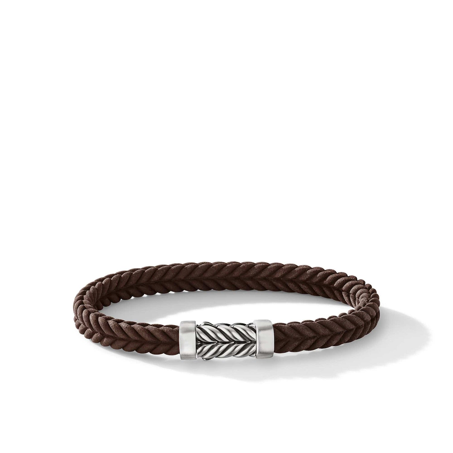 Chevron Brown Rubber Bracelet - David Yurman- Diamond Cellar