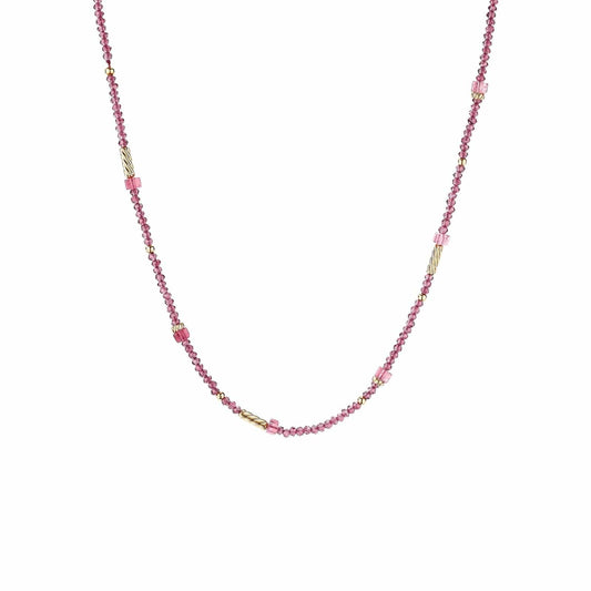 Color Bead Necklace in Rhodolite Garnet and Pink Tourmaline - David Yurman- Diamond Cellar
